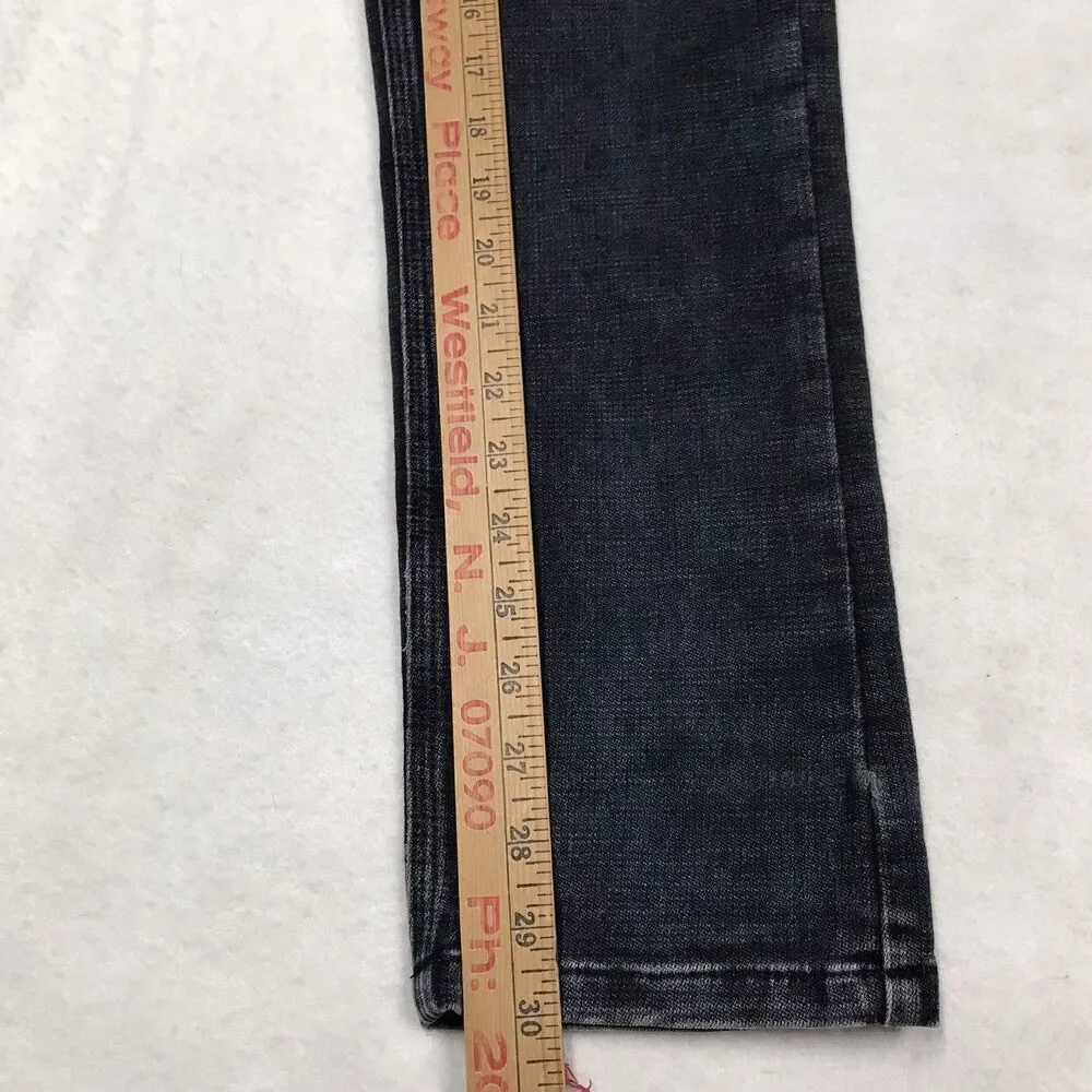 Y2K HUGO BOSS Double Weave Jeans Men 32 (30x30 fit)  Black Stretch ITALY Denim
